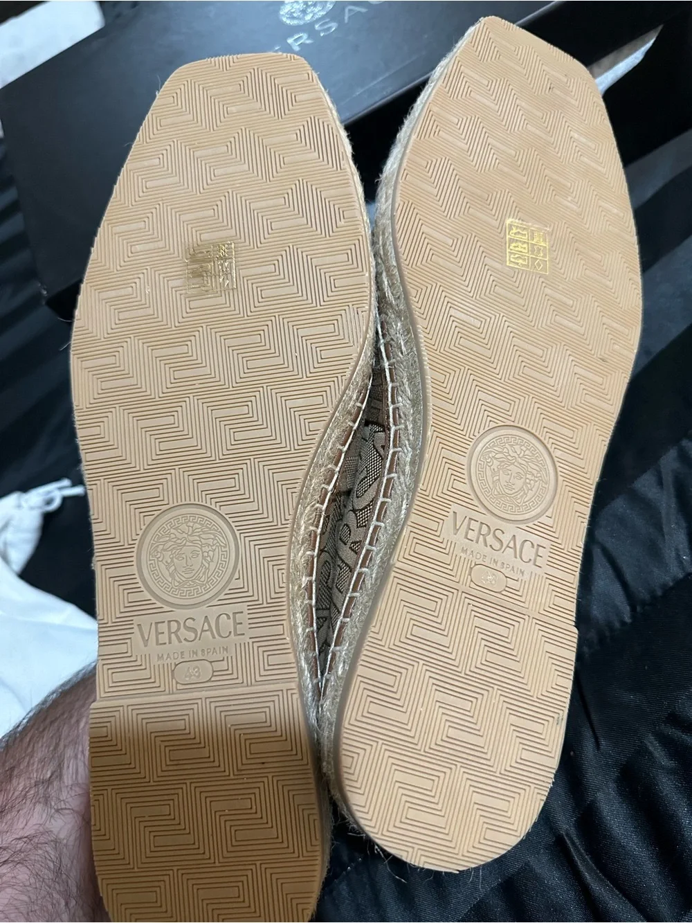 Versace Men’s Logo Espadrilles
